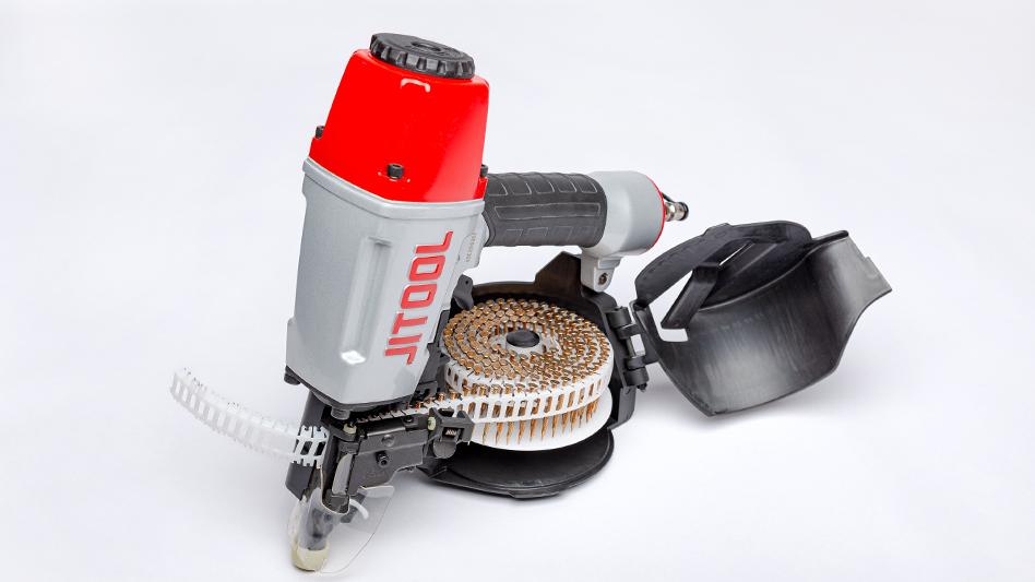 Nail gun with nails