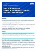 Technical Bulletin TB 07 - Care of BlueScope coated steel products during transport and storage